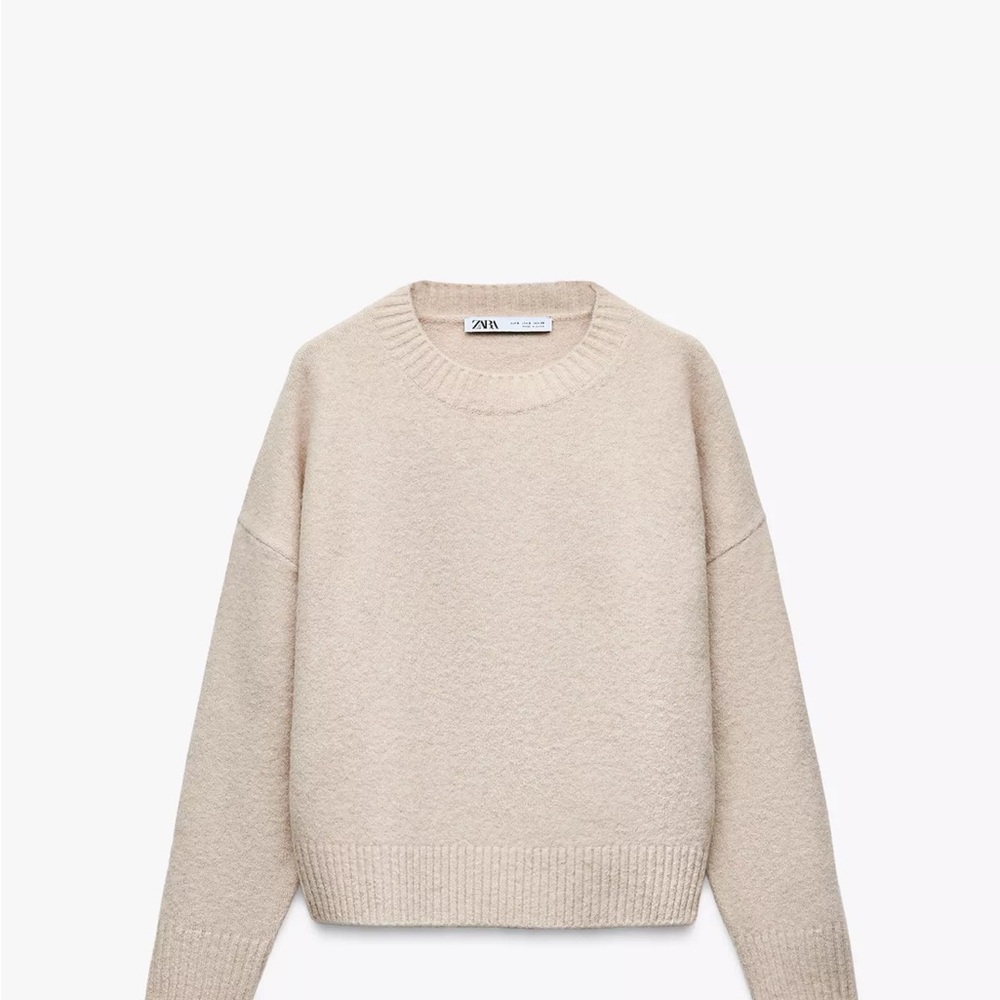 Zara Soft Knit Sweater in Ecru